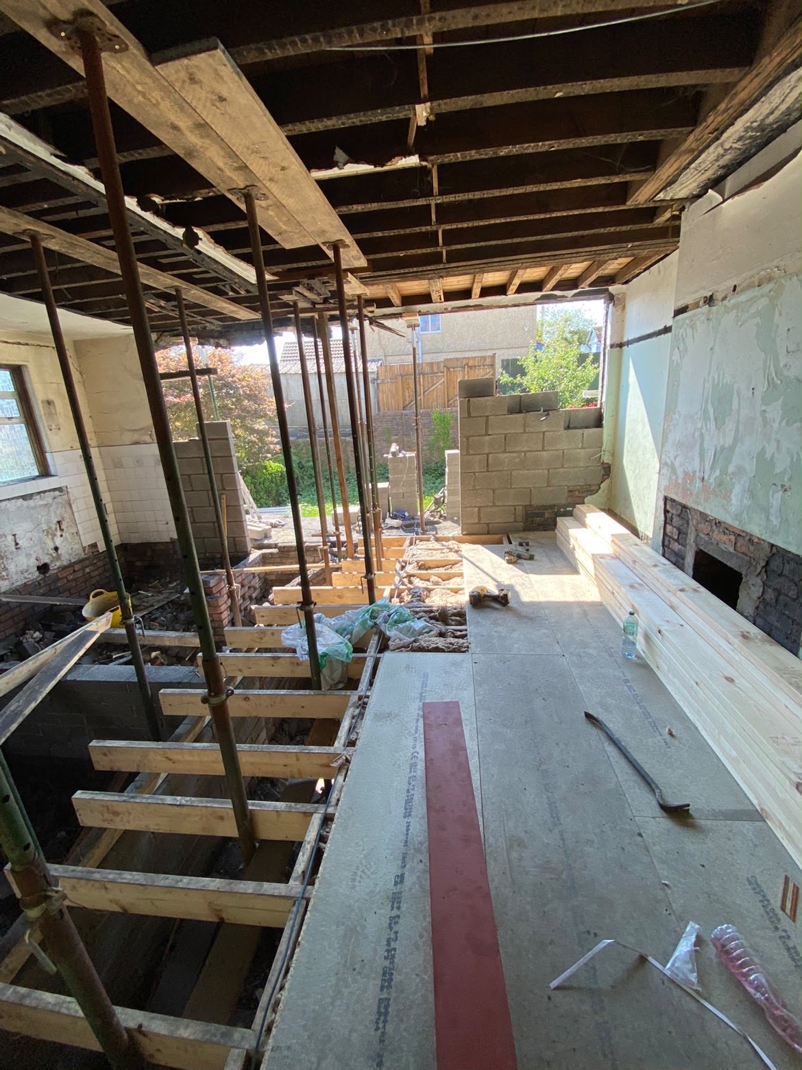 Structural works in progress